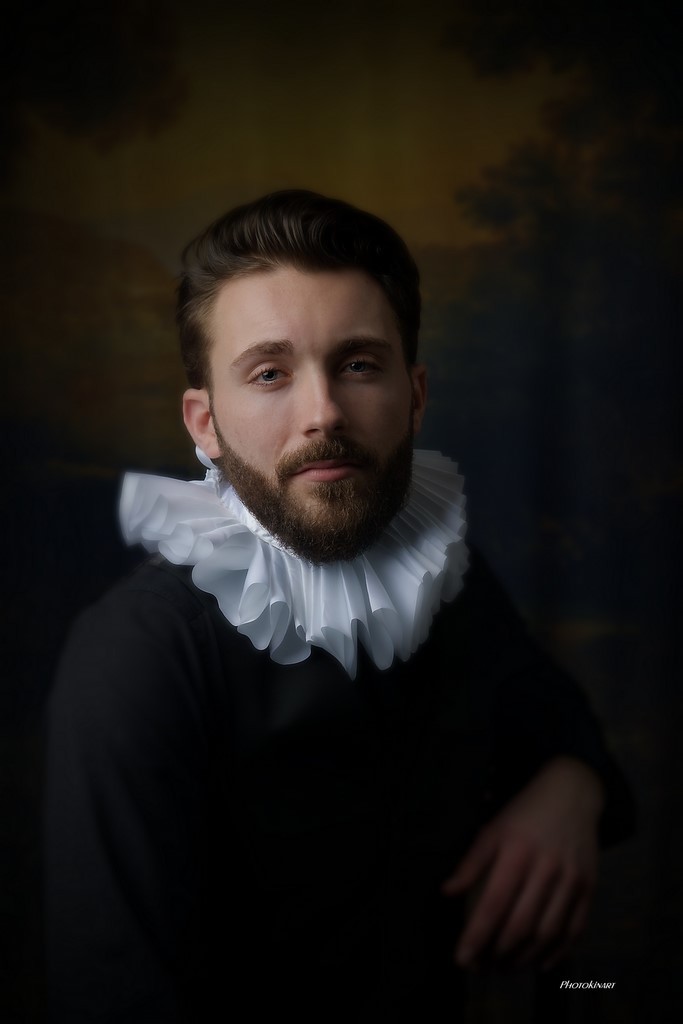 portrait d homme facon 16 siecle