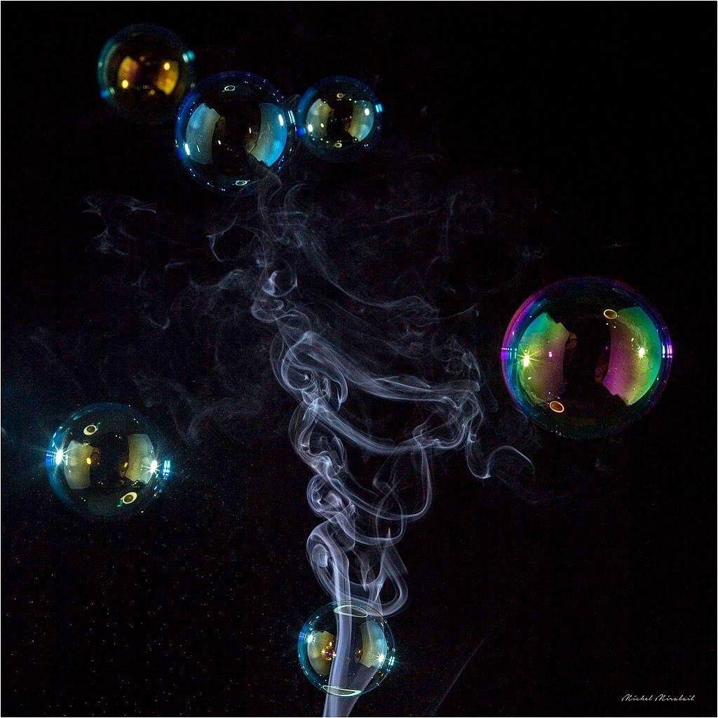 bulles et volutes par  Fruits d'automne nature morte  photokinart