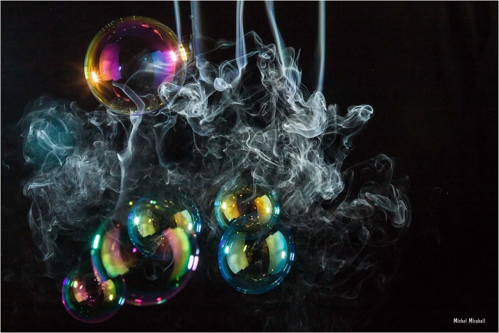 Bubbles and smokes par  Fruits d'automne nature morte  photokinart